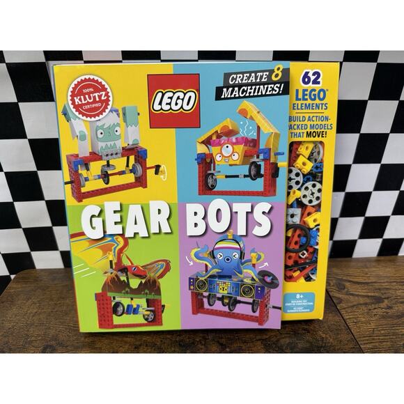 Klutz Lego Gear Bots Science/STEM Activity Kit for 8-12 years - Picture 1 of 4
